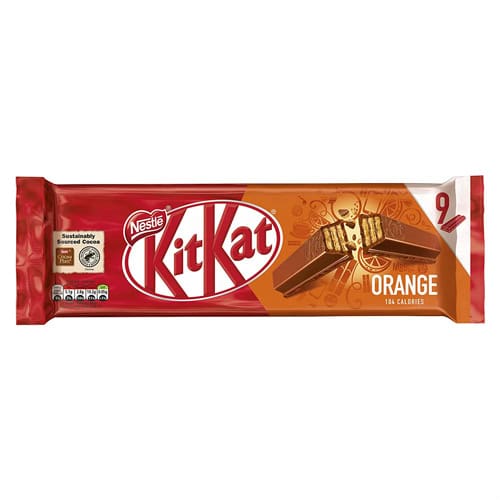 KitKat Orange 2 Fingers x 9 Bars 186.3g Supersavings