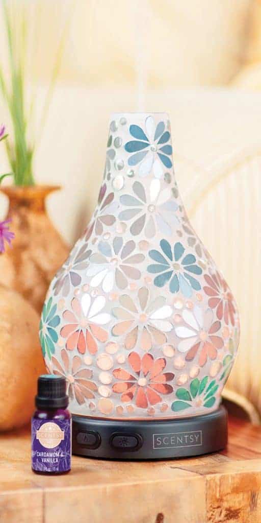 Scentsy Enrich Diffuser & Cardamon Vanilla Essential OIl