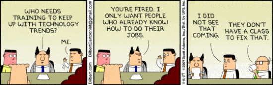 Why Employees Leave Managers, not Companies (and what to do about it) 15 employees leave managers, not companies dilbert knows training can be a joke