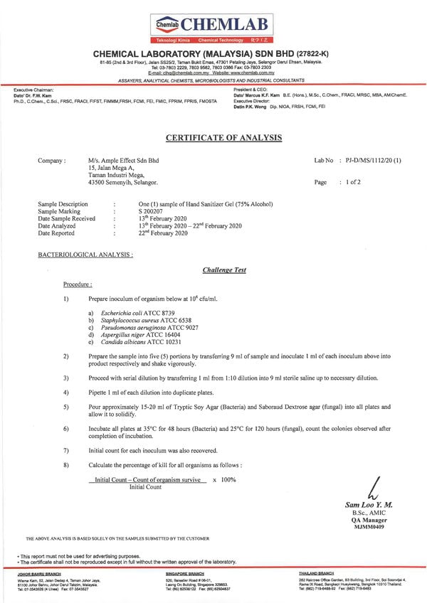 Lab Report - Challenge Test (Hand Sanitizer 75 IPA)-1