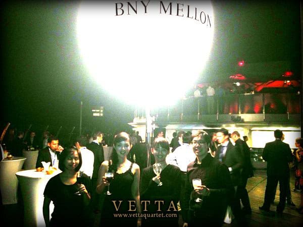 String Quartet for Corporate Reception Event at Marina Bay Sands Hotel Observation Deck