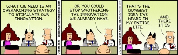 The Common Source of Your Organizational Problems 11 organizational problems include smothering innovation