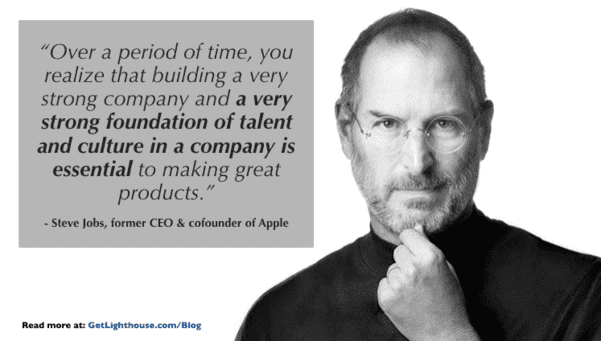 3 Key Reasons to Promote from Within at Your Company 2 steve jobs knows the importance of culture and to promote from within