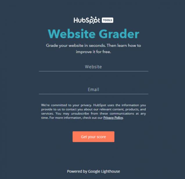 HubSpot Website Grader