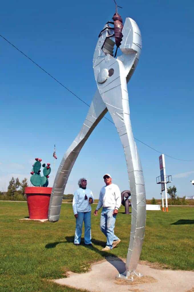 Plyers & Roach at Nyberg Sculpture Park.