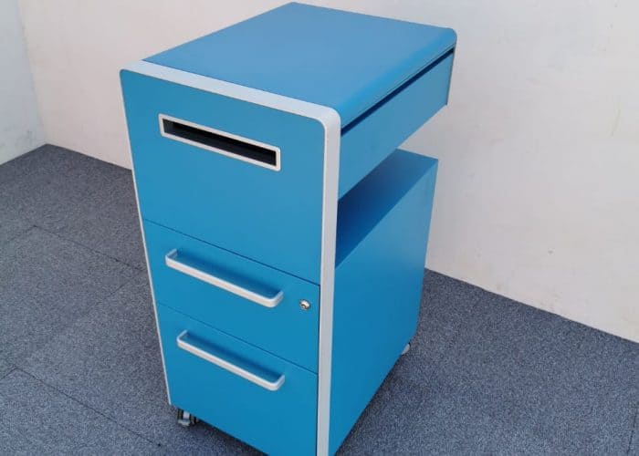Image annonce: Meuble caisson de rangement Bisley mobile bleu