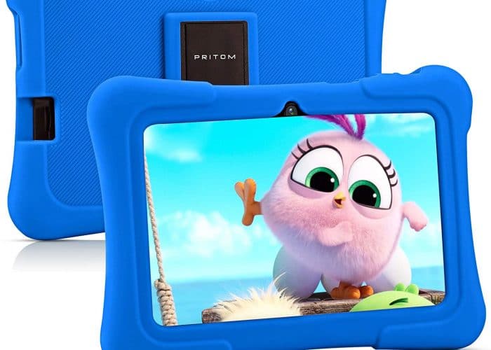 Image annonce: Tablette 7 pouces pour enfants Quad Core Android 10, 16 Go, WiFi, Bluetooth, double