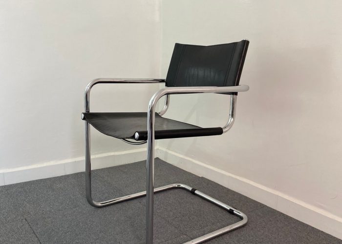 Image annonce: Chaise MG5 Marcel Breuer Matteo Grassi Italie cuir vintage