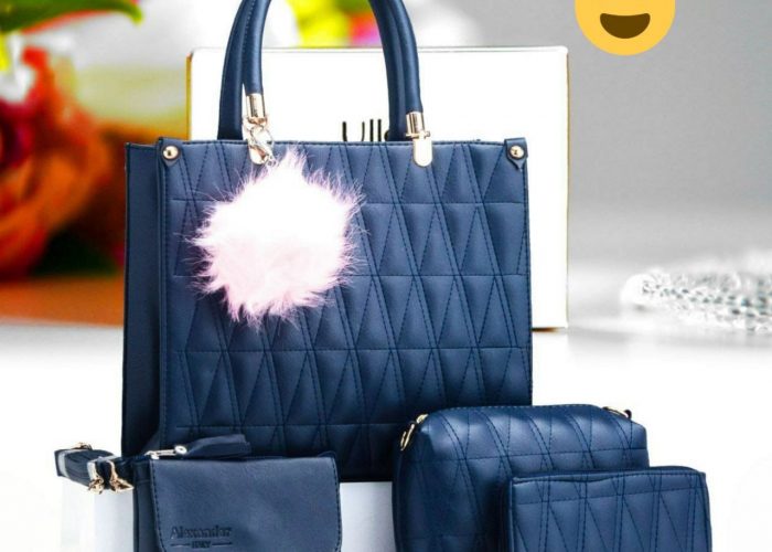 Image annonce: Ensemble sac a main et pochettes – 5 pièces