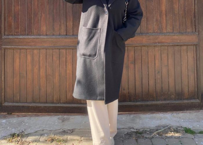 Image annonce: COAT BLACK & TURQUOISE