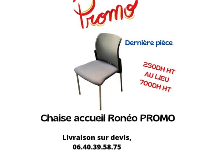 Image annonce: Chaise accueil ronéo promo