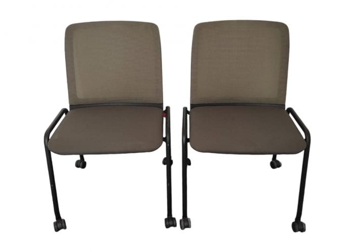 Image annonce: Chaise visiteur Haworth avec roulette résille noir