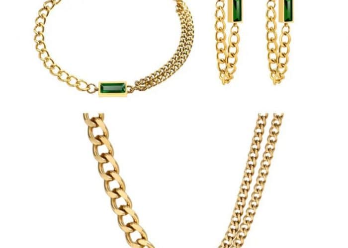 Image annonce: Ensemble Collier acier inoxydable