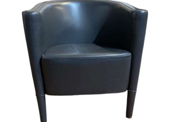 Image annonce: Fauteuil Rich Antonio Citterio édition Moroso 1989 en cuir Bleu