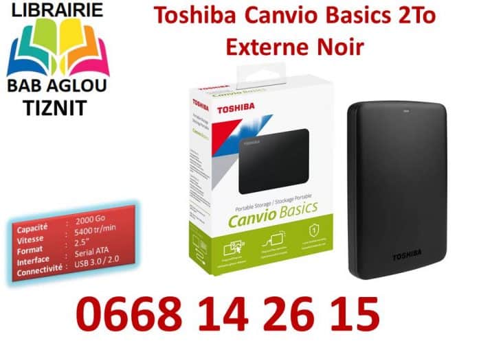 Image annonce: Toshiba Canvio Basics 2To Externe Noir