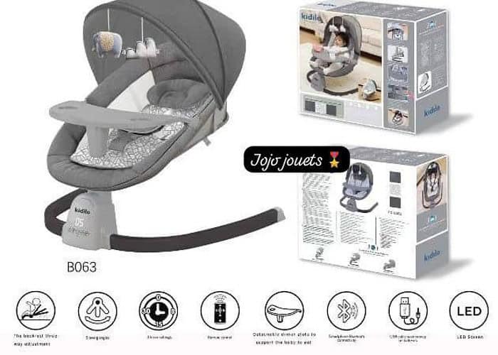 Image annonce: Balançoire KIDILO électrique pour bébé