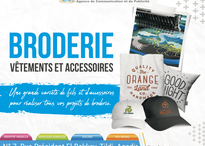 Image annonce: Broderie vêtements et accessoires