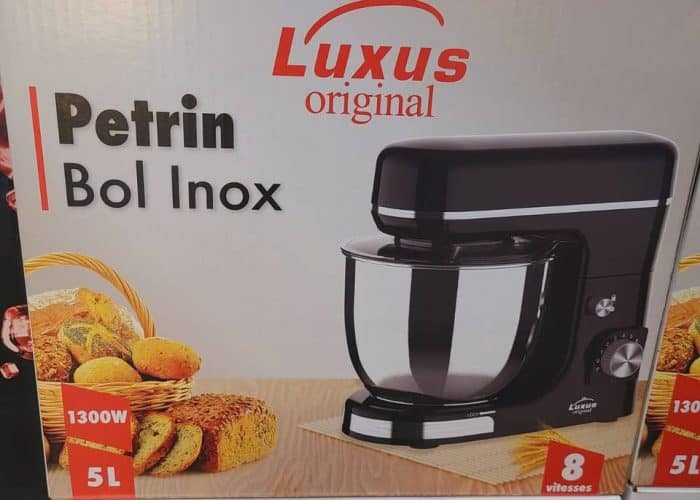 Image annonce: Kenz Robot Cuisine Pétrin 5 LITRES 1300W 8 VITESSE Noire ARTICLE 5834