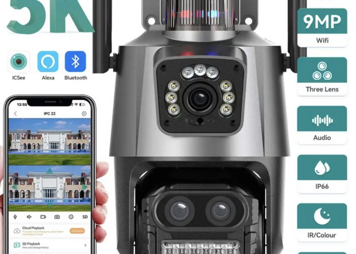 Image annonce: Caméra 4K 128G wifi audio 360 Alarme garantie 24 Mois