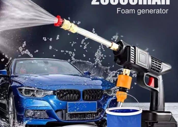 Image annonce: Pistolet À Eau Portable électrique Haute Pression,Pistolet de Lavage d’eau sans fil,48V