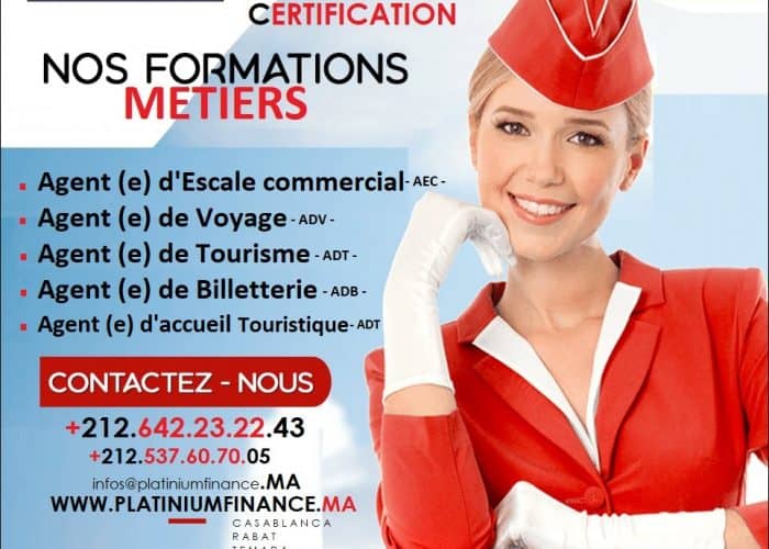 Image annonce: FORMATION AGENT ESCALE – AGENT DE VOYAGE – AGENT DE TOURISME – AGENT DE BILLETTERIE