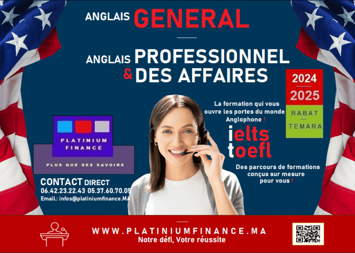 Image annonce: Formation cadre individuelle-groupe- Anglais Général-Professionnel et des Affaires