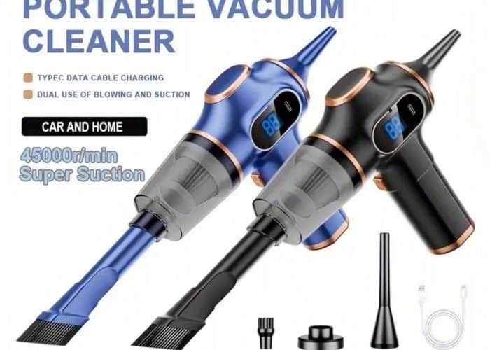 Image annonce: Aspirateur portable BELIBUY sans fil, mini aspirateur de voiture, nettoyeur rechargeable pour voitures, maisons, bureaux, aspirateur multifonctionnel