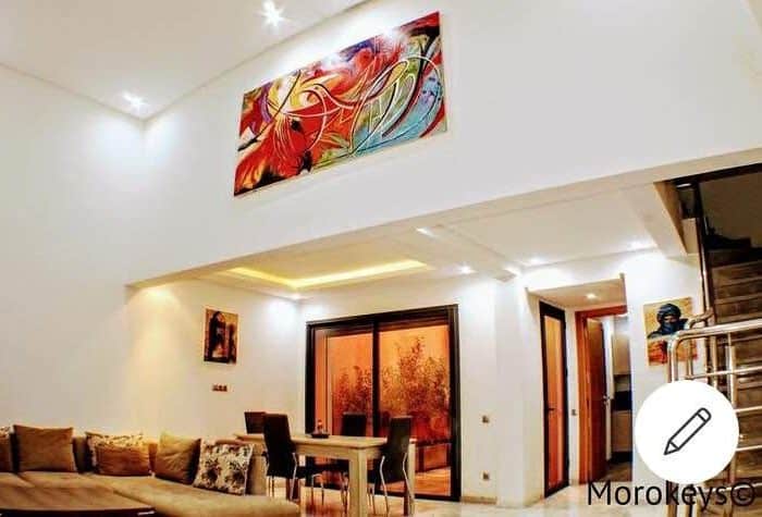 Image annonce: Magnifique Duplex vide 120 mètres pour location longue durée à Gueliz