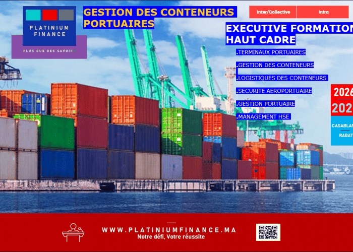 Image annonce: EXECUTIVE FORMATION–TERMINAUX PORTUAIRE-GESTION DES CONTENEURS- LOGISTIQUES CONTENEURS – SECURITE