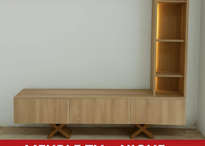 Image annonce: Meuble TV+ niche avec éclairage led