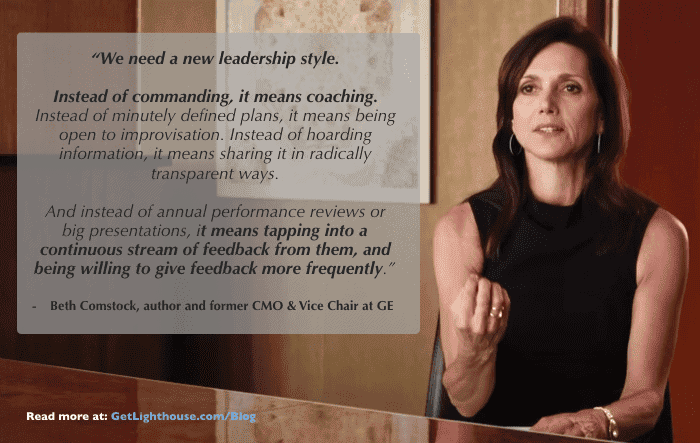 The Quantified Value of 1:1 Meetings and How to Make the Most of Them 11 Beth Comstock on leaders becoming coaches and having more effective 1:1s