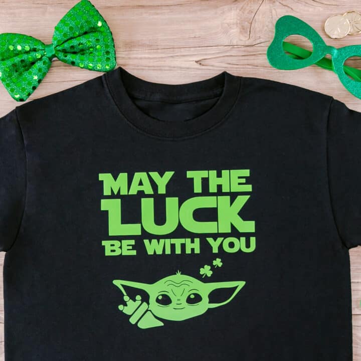 St. Patrick's Day Baby Alien T-Shirt from an SVG File