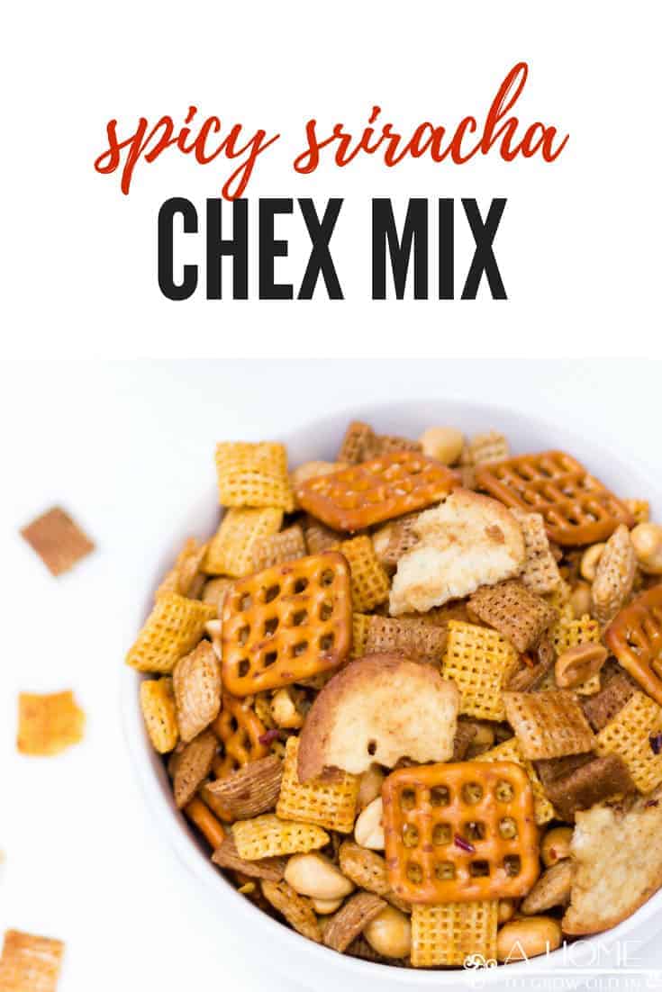 Looking for the ultimate snack recipe for your football watching party? This spicy Sriracha Chex mix recipe has just the right amount of heat! It is sure to be a game-day favorite.