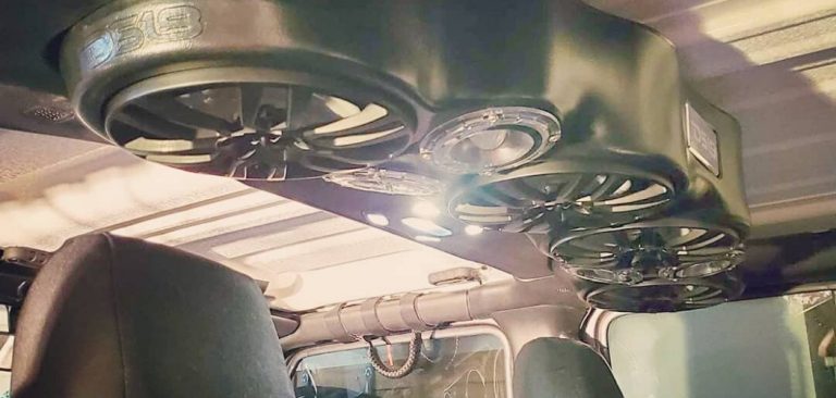 sound bar speakers inside jeep wrangler