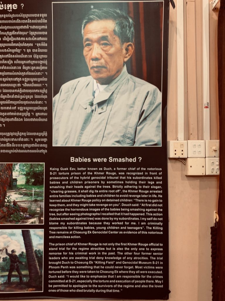 Duch, head of the S-21 prison, and first member of the Khmer Rouge leadership to be prosecuted for crimes against humanity