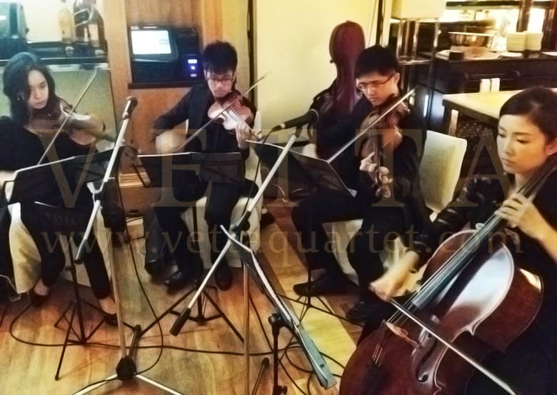 String Quartet Wedding - at Fullerton Hotel