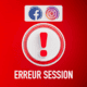 Problème sur Meta Facebook et Instagram