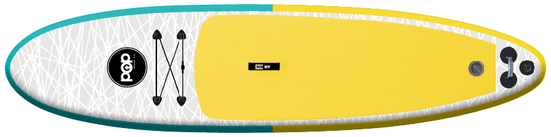 POP Paddleboard POP Up yellow 1