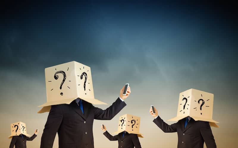 stay anonymous with a box over your head