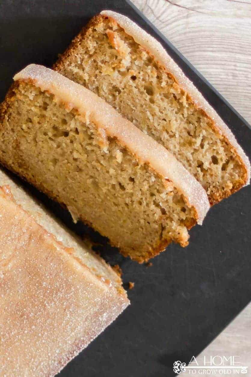 slices of apple cider donut bread