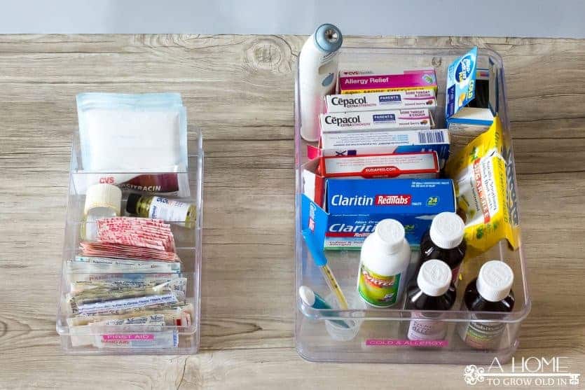 Tips to Organize Medicine + Linens