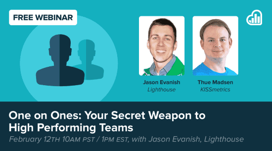 Lighthouse webinar on one-on-ones as your secret weapon to high performing teams