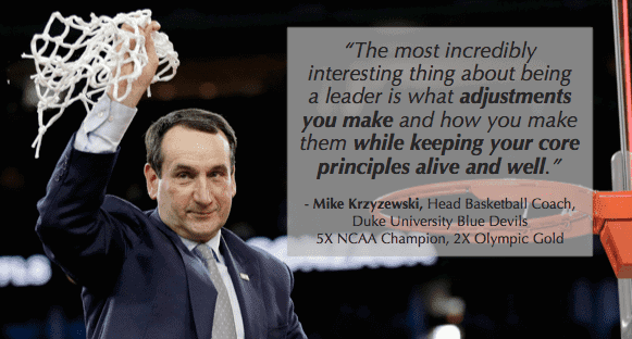The Leadership Paradox: Why Managers Must Be Consistently Inconsistent 2 Leadership Paradox: Coach K on being consistent on principles and inconsistent on approaches