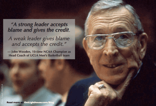 How to stop being a bad leader and turn around a miserable team 1 Bad leader unhappy team - John Wooden knows good leaders accept the blame
