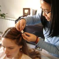 Blessingway tresses fleurs cheveux doula lyon