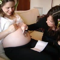 Blessingway bellypainting dessin ventre future maman Lyon doula