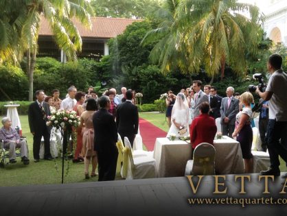 Wedding at Raffles Hotel, The Lawn