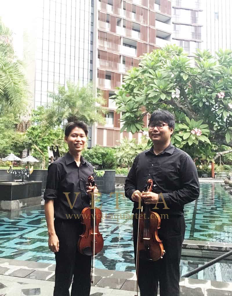 Violin Duo for Launch of OUE Twin Peaks