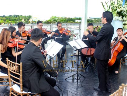 String Ensemble for Stephanie and Mingyou's Wedding at Fullerton Bay Hotel