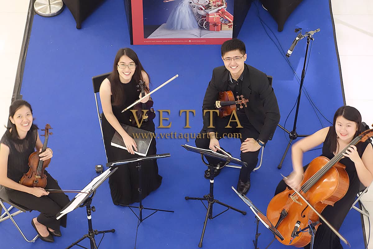 String Quartet for Christmas Event at Scotts Square, Orchard